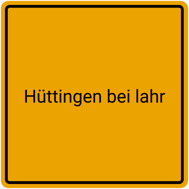 Meldebestätigung Hüttingen bei Lahr